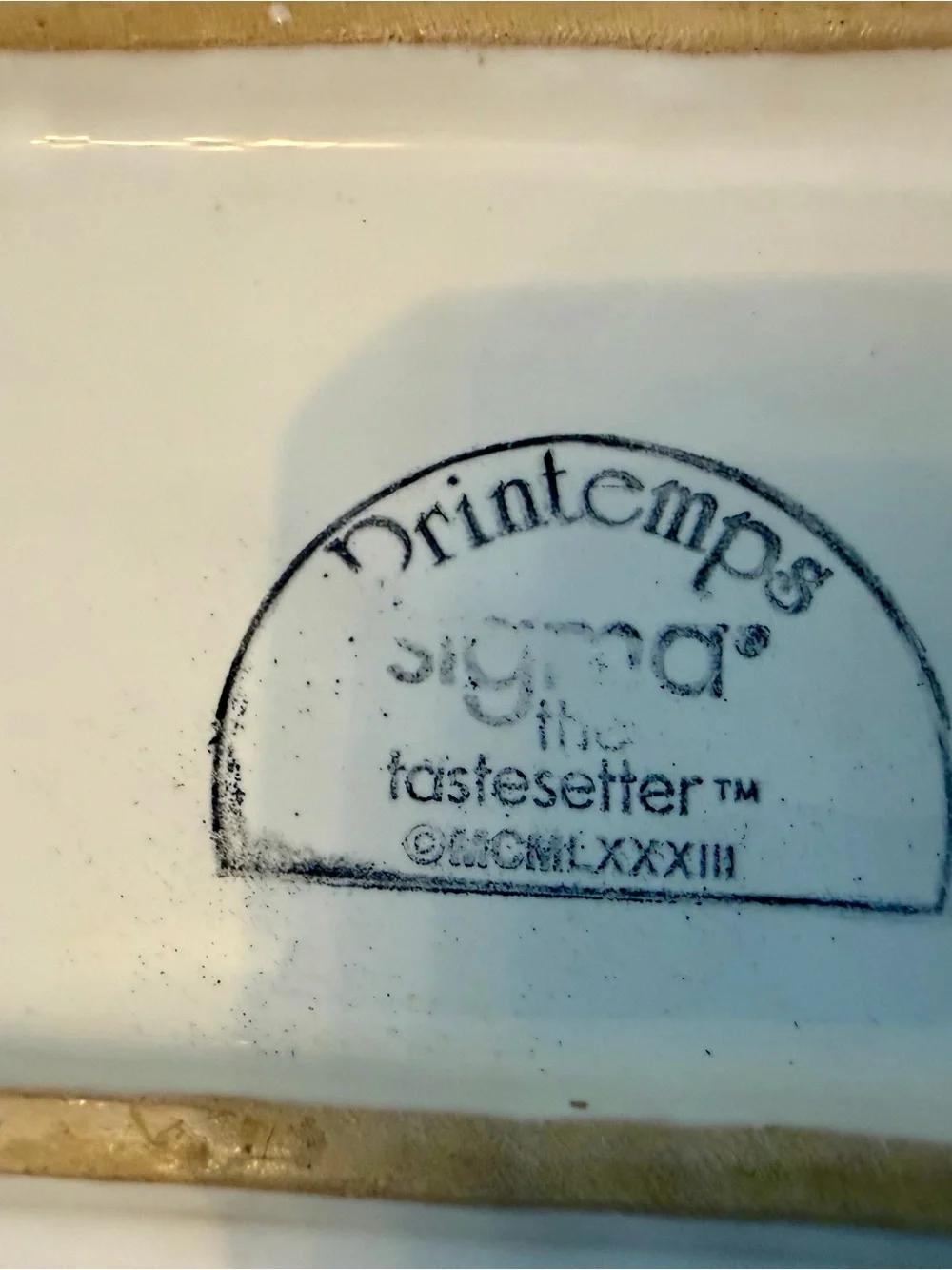Vintage Printemps Sigma The Tastesetter Soap Dish Ring Trinket Dish Tray Italy